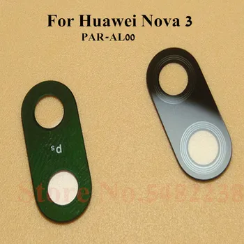 100 kom./lot Originalna Kamera Stakleni poklopac objektiva Za Huawei Nova 3 PAR-AL00 Straga Stražnja Kamera Izvana Staklene leće, leće S Naljepnicama
