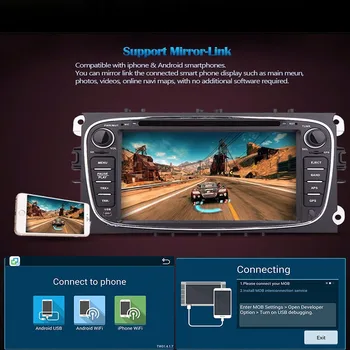 1024X600 Quad-core Android 8.01 Auto DVD Za Ford Fusion Explorer 500 F150 F250 F350 Edge Ekspedicije Mustang Radio GPS Navigacija