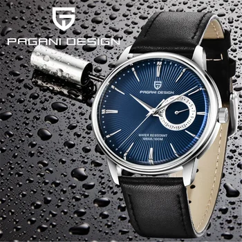 2021 PAGANI DESIGN New Top Brand Leather Luxury men 's Quartz Clock Leisure Fashion men' s Waterproof Watch relogio masculino