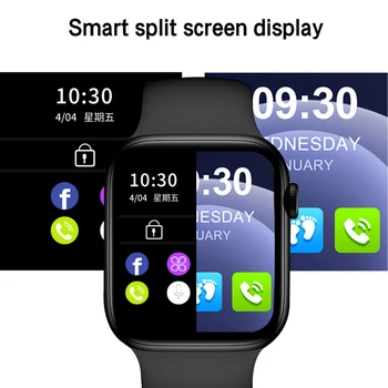 2021 Pametnih Satova Za Muškarce i Za Žene Podjela Zaslon Originalni Smartwatch Sredstva Za Njegu Kože Temperatura Monitori BT Poziv Za Android i IOS IWO