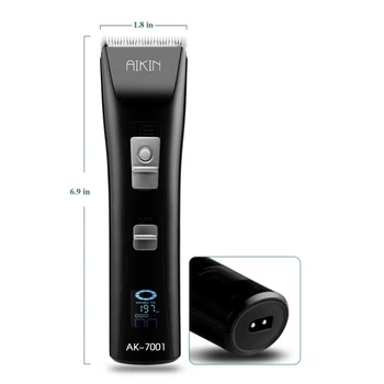 AIKIN Professional Hair Clipper Black LCD Display Ceramic Blade Hair Cutting Machine Type-C Punjiva Trimer Za Kosu Za Muškarce
