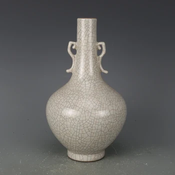 Antički SongDynasty porculan vaza,uši boce,Ručno oslikana obrt,Ukras,Kolekcija i Nakit,Besplatna dostava