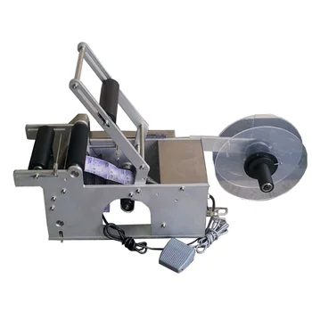 Automatska kružna banke опарника naljepnica stroj za upotrebu etikete za boce MT-50 okrugli može
