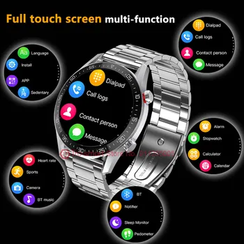 Bluetooth-kompatibilni Poziv Pametni Satovi Muški Ženski Puni zaslon Osjetljiv na Smartwatch Fitness Tracker Vodootporan Za Android i IOS Pametne sat