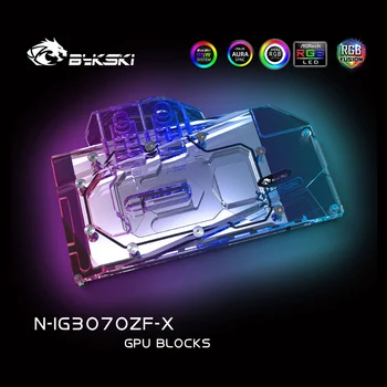 Bykski GPU water block for Geforce RTX 3070 color board with Watercooler backplate, N-IG3070ZF-X grafička kartica water block