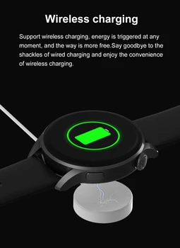 CHYCET 2021 NOVI 1,36-inčni Pametni Sat 390*390 HD Ekran Žene Muškarci Smartwatch Bežični Punjenje Vodootporan IP67 Za Android i IOS