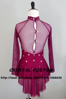Crystal Custom Figure Skating Dresses Girls New Brand Ice Skating Dresses For Competition DR4514