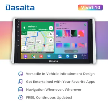 Dasaita Za Toyota RAV4 2018 2019 2020 Auto Radio Apple Carplay Android Auto Media Player Navigatio 4G 64G Stereo