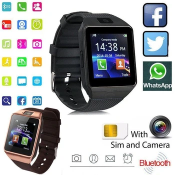 Digitalni Zaslon Osjetljiv na dodir Pametni Sat DZ09 P18 Narukvica Skladište Bluetooth Ručni sat SIM Kartica Smartwatch Ios Android Telefoni Podrška