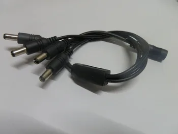 Električne žice 30 kom. lot 1 ulaz 4 izlaz DC Spliiter UL Odobrenje kabel/kablovi 5.5x2.1 mm