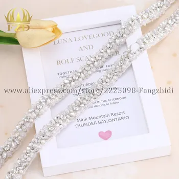 FZD Veleprodaja 30 Yard vještački dijamant Perle Kristal Gorski Kristal Oblog Vezenje Perle Nakit za Vjenčanje opasač DIY