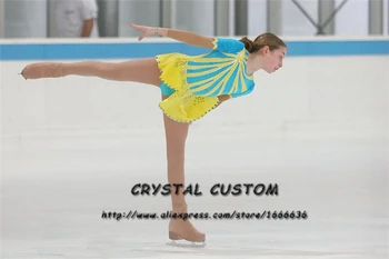 Ice Figure Skating Dress For Kids Fashion Brand New Figure Skating Dress For Competition DR3542