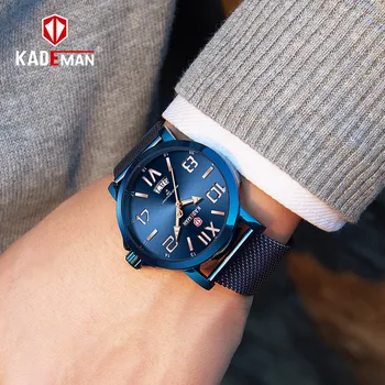 KADEMAN Luksuzni Brand Mens Watch Full Steel Waterproof Date Men Women Wrist Business Leisure Wristwatch Relogio Masculino