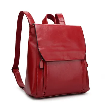 Kožna torba putnu torbu 2018 Ženska torba od prave kože casual ruksak ženski kratki uredan stil A10