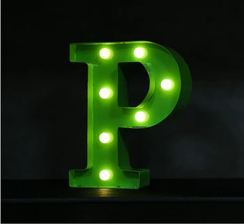 Kvalitetan Slova LED Šator Znak PALI Stare abecede Plastične slova svjetlo Unutarnji Deration.