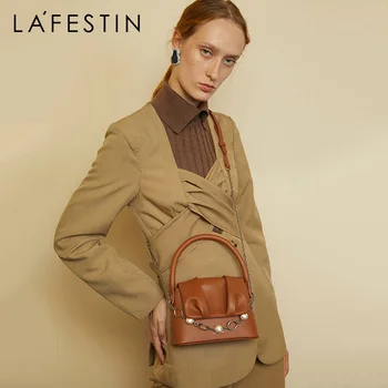 LA FESTIN Dizajner ženske torbe 2021 novi trendi univerzalne torbe preko ramena s lancem niša modni cloud mali trg torbe