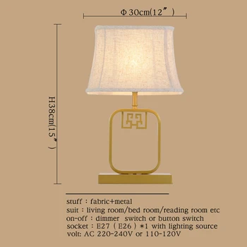 Lampe za Hongcui Lampe za Moderan Ured Kreativna Dekoracija Tkanina za Predsoblje Dnevni boravak Krevet Soba Hotel