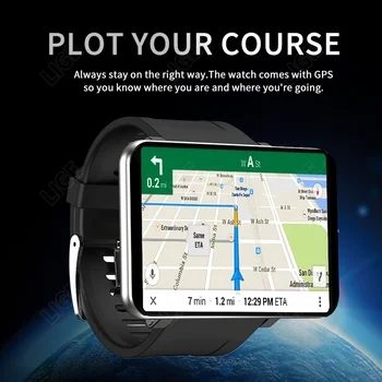 LIGE Nove 4G Pametnih Satova WiFi Bluetooth GPS Smartwatch SA SIM karticom, Veliki Zaslon Za iOS, Android 3 GB+32 GB Dual Kamere Video Sat