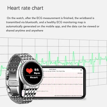 LIGE Novi Fitness Tracker Smartwatch Otkucaja Srca i krvni Tlak Monitori Žena Ip67 Vodootporni Pametni Sat Čelik za IOS, Android