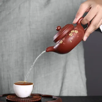 Ljubičasta Pijesak Čaj Sirove Rudnika Dahongpao Šljiva Cvijet Drevni Lonac Proizvođač Individualne Slikano Čaj Proizvođač