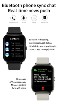 Mixdaa Pametne Bluetooth Sat Poziv Glazba Upravljanje Smartwatch Fitness Tracker tjelesne Temperature i Otkucaja Srca Krvi Tlak Monitor
