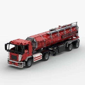 MOC Mann tank kamion + Trailer Boy Poklon splicing building block technology
