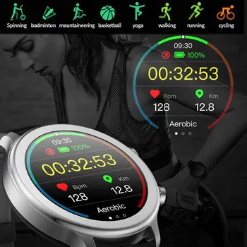 MT18 Bluetooth Poziv Pametnih Satova Za Muškarce i Za Žene Puni Zaslon Osjetljiv na dodir Fitness Otkucaja Srca Narukvica Sport Vodootporan Smartwatch