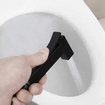 MYNAH Black Ručni Toilet Bidet Sprayer Set Kit Hand Bidet Faucet for Bathroom Hand Sprayer Shower Head Self Cleaning