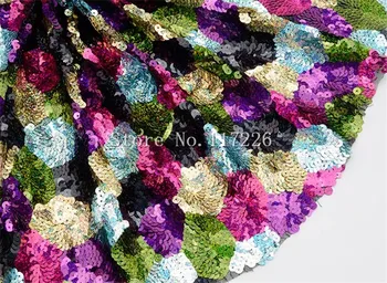Najbolju kvalitetu šarene šljokice mreže Afrički Tila vezene cvjetne čipke Tkanina Afrička neto cvjetne čipke Tkanina JRB-191218 za moderne haljine