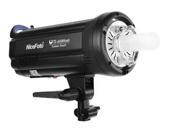 Nicefoto TS-600B led screen touch strobe flash studio light , Studio Strobe Photo Flash Light Lamp-0.05-2.5 s Recycle Time