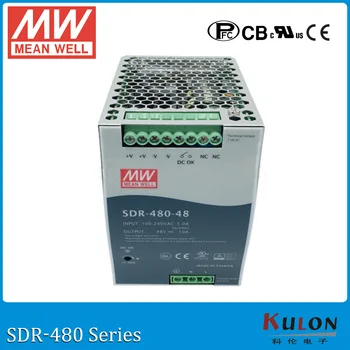 Originalni MEAN WELL SDR-480-48 Single Output 480W 48V 10A Industrial DIN Rail Power Supply SDR-480 with PFC
