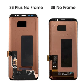 ORIGINALNI S8 LCD zaslon s okvirom Za Samsung Galaxy S8 plus G955fd G955F G955 LCD zaslon S8 G950 G950F Zaslon Osjetljiv na dodir Digitalizator
