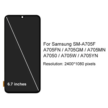 Originalni Samsung Galaxy A70 2019 LCD Zaslon A705F Zaslon Osjetljiv na dodir Digitalizator Za Samsung A7050 Ekran Rezervni Dijelovi