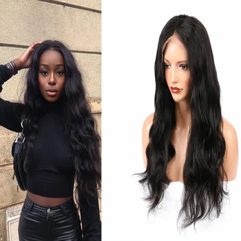 Oulaer Body Wave Human Hair Wig 13x4 Lace Front for Black Women Pre Plucked Brasilian Virgin Hair Glueless Natural Hairline