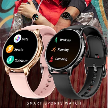 Pametni Satovi Muški Bluetooth Poziv Custom Dial Full Touch Screen Waterproof Smartwatch Women For Android IOS Sports Tracker za Fitness