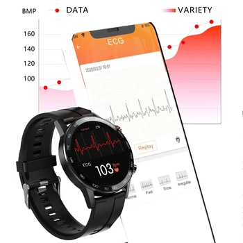 Pametni Satovi Za Muškarce 360*360 HD Full Touch Screen ECG Heart Rate Blood Pressure Sport Watch 1.3 inch IP68 Waterproof SmartWatch