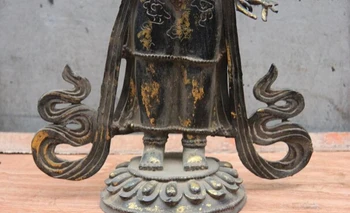 Pjesma voge gem S1161 Kina Budizam Brončani Kwan-Yin Гуаньинь Bodhisattva Авалокитешвара Kip Buddhe