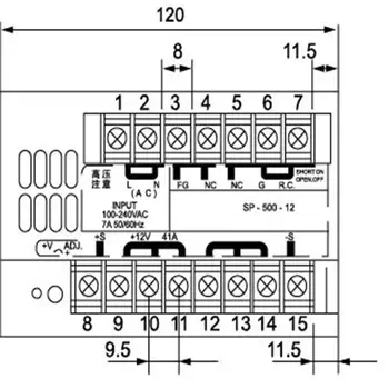 Prekidač za napajanje SP-600 Switch power supply sve slike je gotovo isti, a sve se postavke ne podudaraju