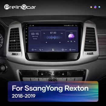 Prelingcar Android 10 Za Rexton 2018 2019 Auto Radio Media video Player, GPS Navigacija, BEZ DVD 2 Din Восьмиядерный DSP 2.5 D IPS