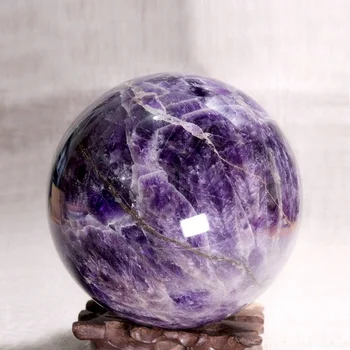 Prirodni kamen uklesan duboko ljubičasta san ametist kristalne kugle uređenje doma poklon