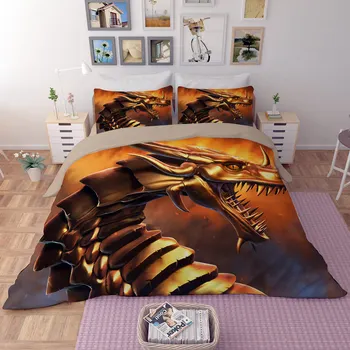 Queen California king Beast pattern Twin Full3 D setovi posteljinu dječja soba krevetu Ugrađena krevetu stil Deka
