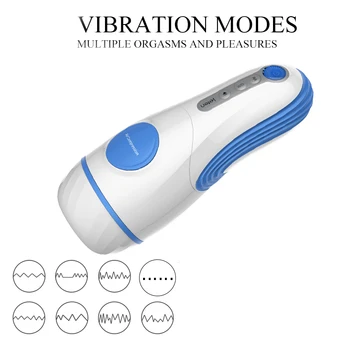 Realno je Vagina Vagina Muški Masturbator Šalica Vibrator Automatsko Sisa simulacija pička umetanje grijanje Seks Igračaka Za Muškarce