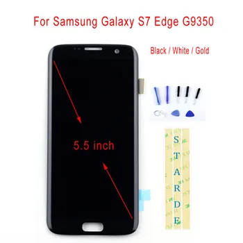 STARDE Zamjena za LCD Za Samsung Galaxy S7 Edge G9350 LCD Zaslon Osjetljiv na Dodir Digitalizator Skupština 5,5