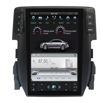 Tesla stil Multimedija Auto Nema DVD Player, GPS Navigacija Za Honda Civic 2016 2017 2018 multimedijski uređaj stereo multimedija radio Satnav