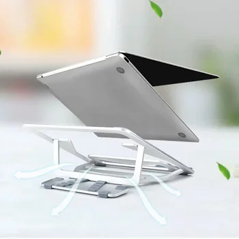 WiWU Sklopivi Prijenosni Stalak Za Prijenosno 11-17,3-inčni Laptop Univerzalni Stalak za MacBook Podesiva Aluminijska Rashladna Podrška za Prijenosna računala