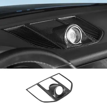 Za Porsche Macan-2020 Carbon Fiber Car Interior Air Vent Outlet Panel Cover Trim