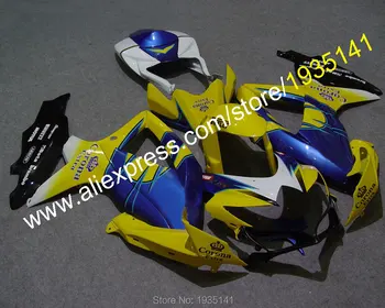 Za Suzuki GSXR600 GSX-R750 K8 08 09 10 GSXR-600 GSXR750 2008 2009 2010 Žuta Plava Tijelo Izglađivanje Kit (lijevanje pod pritiskom)