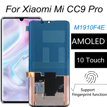 Za XIAOMI MI CC9 Pro AMOLED LCD Zaslon Osjetljiv na Dodir U Prikupljanju Zamjena ZA Xiaomi Mi CC9PRO M1910F4E LCD