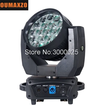 Zoom 19pcs 12w rgbw 4in1 LED Moving Head light with zoom zoom Led Moving Head Wash disco 19pcs 15w rgbw 4in1 led moving head