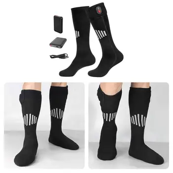 Čarape s grijanom Termalne Čarape 3 Razine Grijanja Postavke Električni Termo Čarape Muškarci Žene Sport Na Otvorenom Bordanje i Skijanje Lov